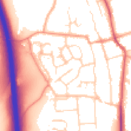 Daytime road noise heatmap for SG3 6BX