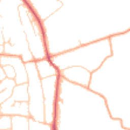 Daytime road noise heatmap for SG3 6DD