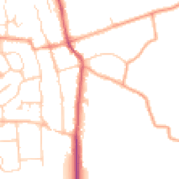 Daytime road noise heatmap for SG3 6EE