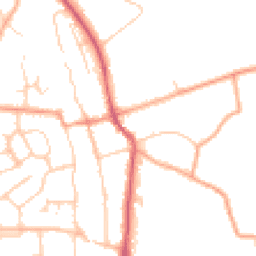 Daytime road noise heatmap for SG3 6EX