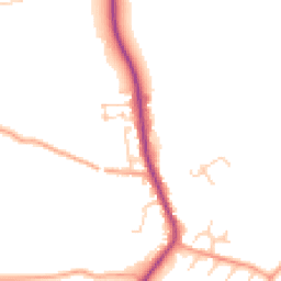 Daytime road noise heatmap for SG3 6HS