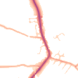 Daytime road noise heatmap for SG3 6JG