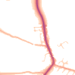 Daytime road noise heatmap for SG3 6JJ
