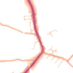 Daytime road noise heatmap for SG3 6LD