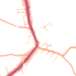 Daytime road noise heatmap for SG3 6LJ