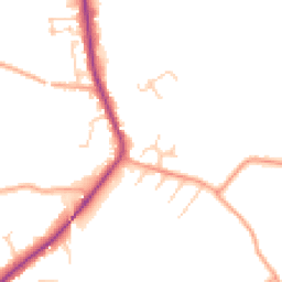 Daytime road noise heatmap for SG3 6LN