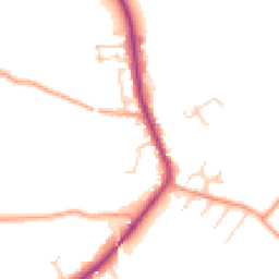 Daytime road noise heatmap for SG3 6LR
