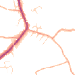 Daytime road noise heatmap for SG3 6LW