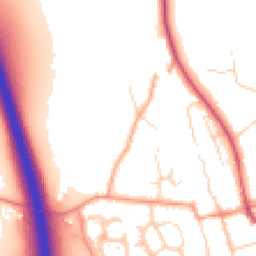 Daytime road noise heatmap for SG3 6NL