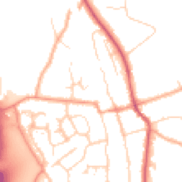 Daytime road noise heatmap for SG3 6PB
