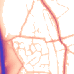 Daytime road noise heatmap for SG3 6PF