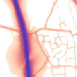Daytime road noise heatmap for SG3 6PL