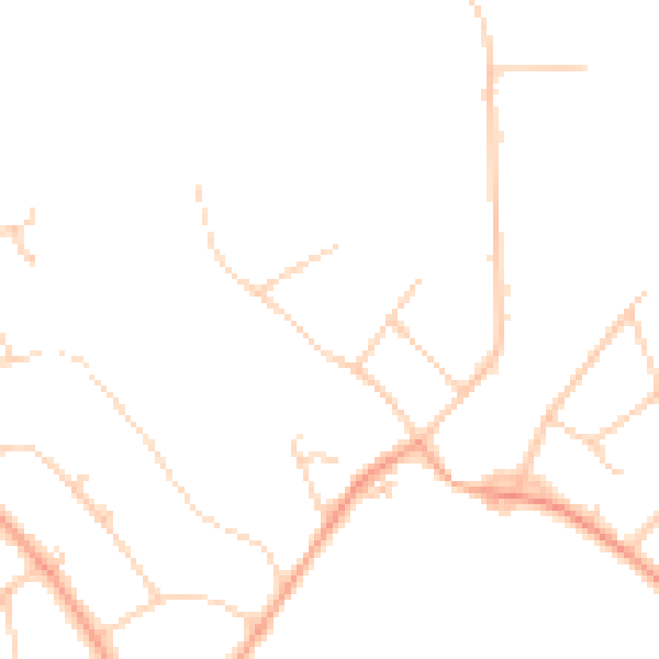 Daytime road noise heatmap for SG4 0AE