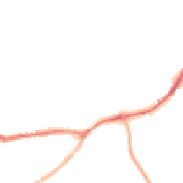 Night-time road noise heatmap for SG4 0JL