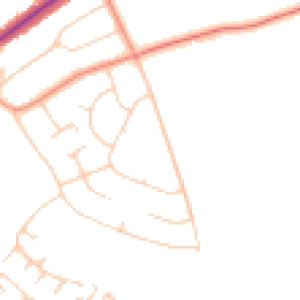 Daytime road noise heatmap for SG4 0PU