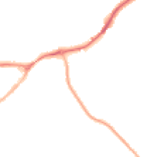 Night-time road noise heatmap for SG4 0QR