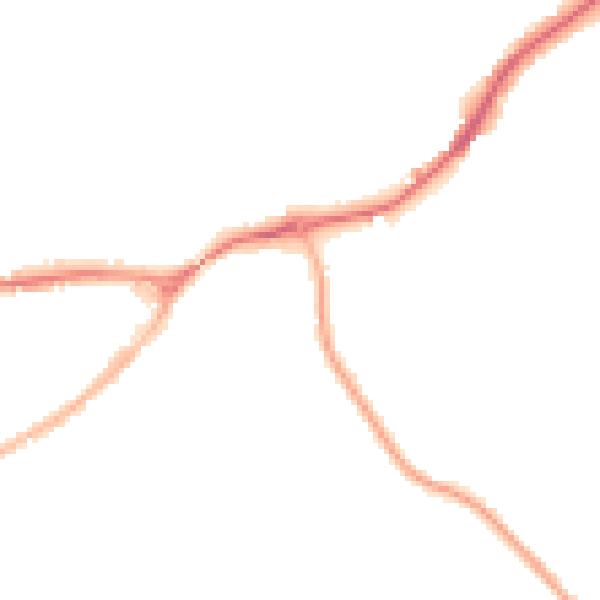 Night-time road noise heatmap for SG4 0QS
