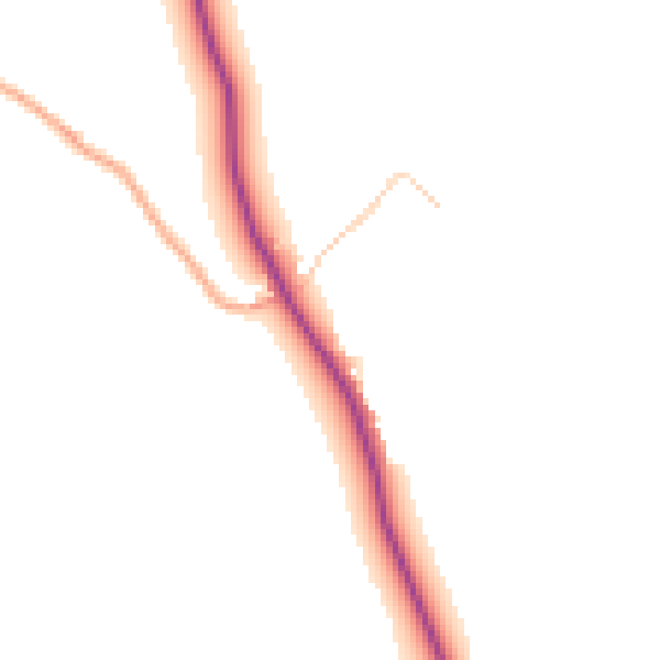 Daytime road noise heatmap for SG4 7BJ