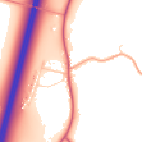 Daytime road noise heatmap for SG4 7BQ