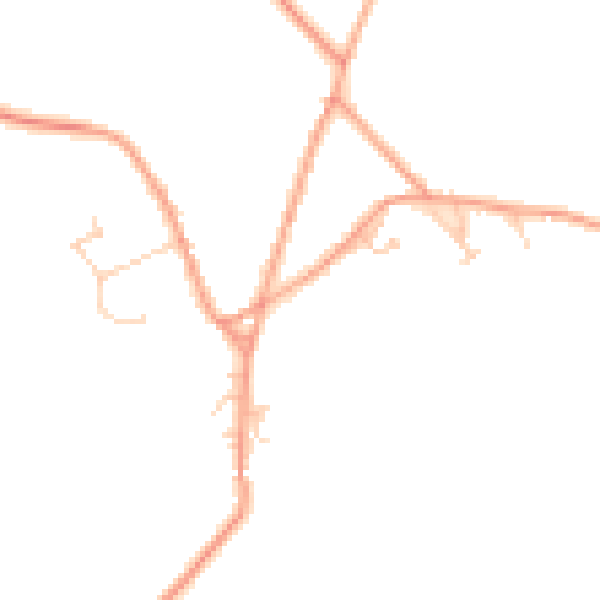 Daytime road noise heatmap for SG4 7DG