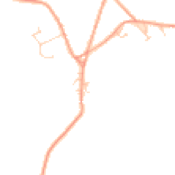 Daytime road noise heatmap for SG4 7EL