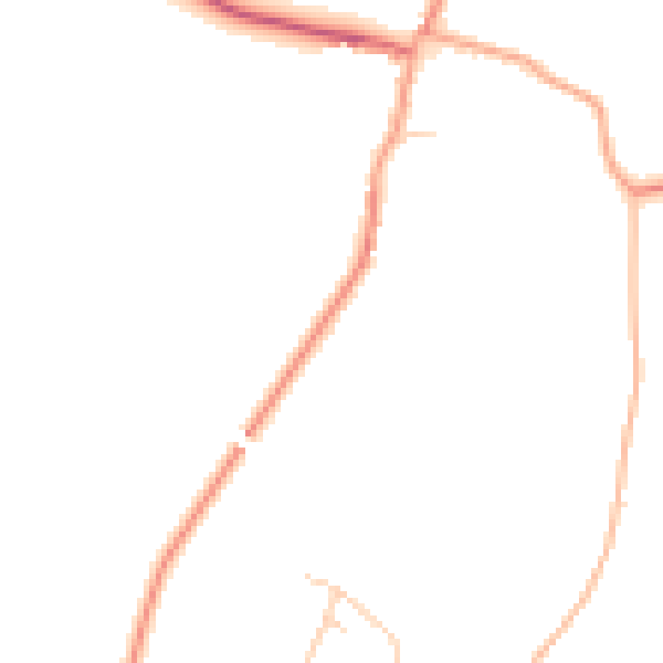 Daytime road noise heatmap for SG4 7EP