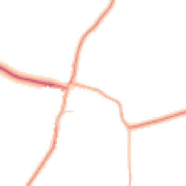 Daytime road noise heatmap for SG4 7EX