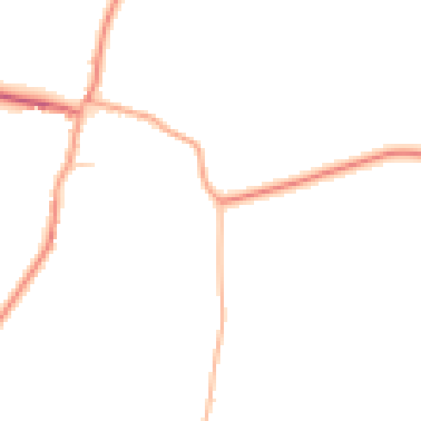 Daytime road noise heatmap for SG4 7EZ