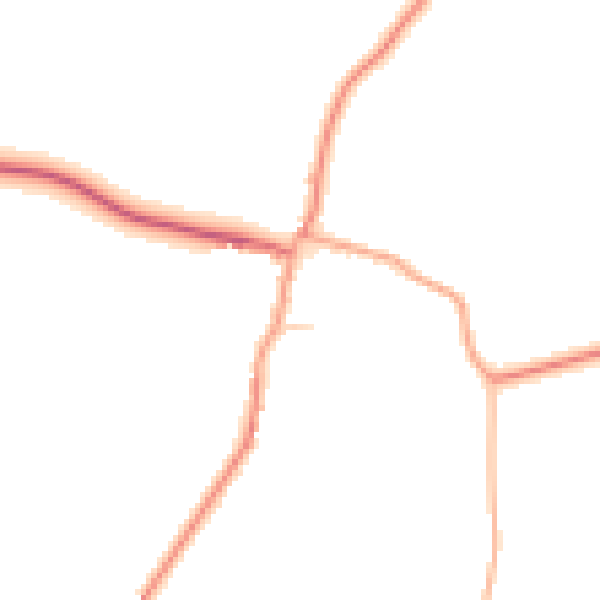 Daytime road noise heatmap for SG4 7HA