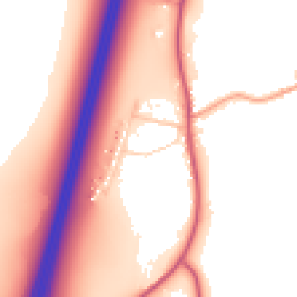Daytime road noise heatmap for SG4 7LH