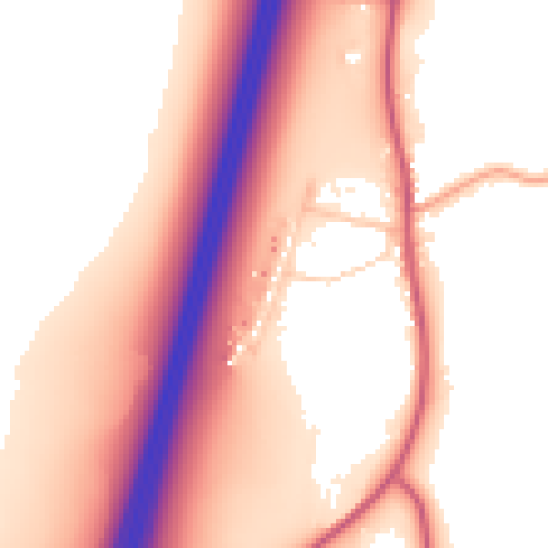 Daytime road noise heatmap for SG4 7LJ