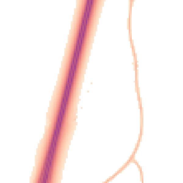Night-time road noise heatmap for SG4 7LJ