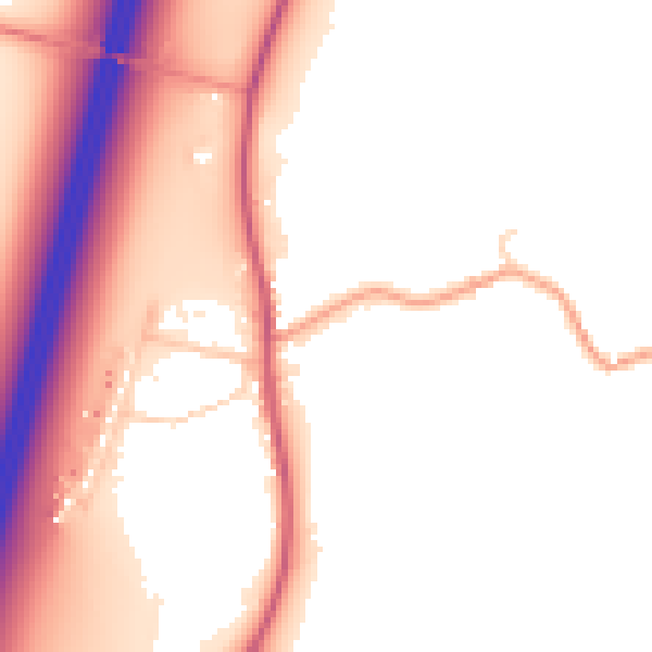 Daytime road noise heatmap for SG4 7LS