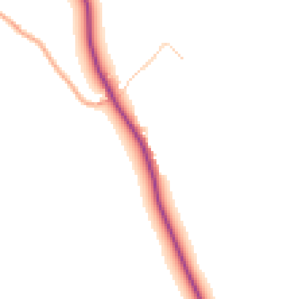 Daytime road noise heatmap for SG4 7PP
