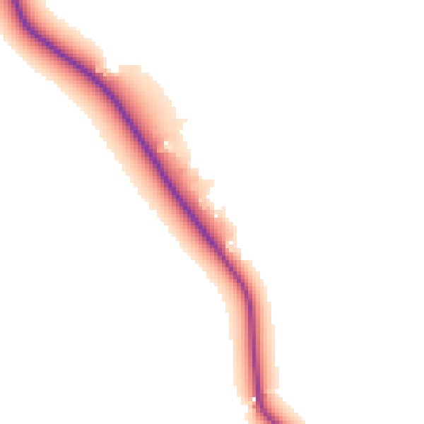 Daytime road noise heatmap for SG4 7PQ