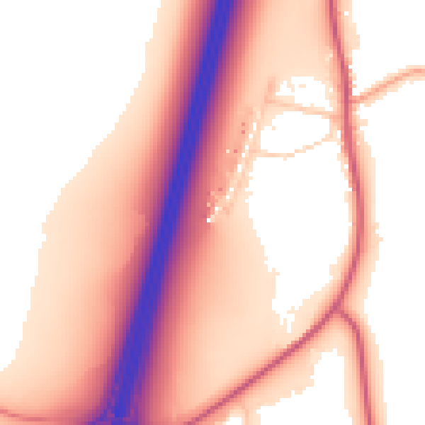 Daytime road noise heatmap for SG4 7WH