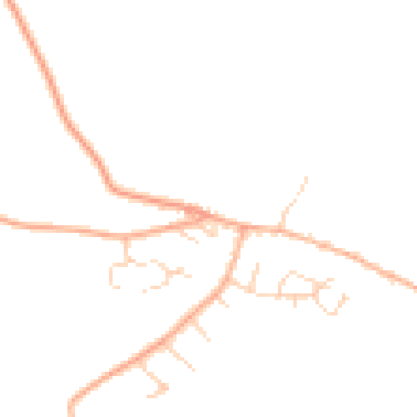 Daytime road noise heatmap for SG4 8AW