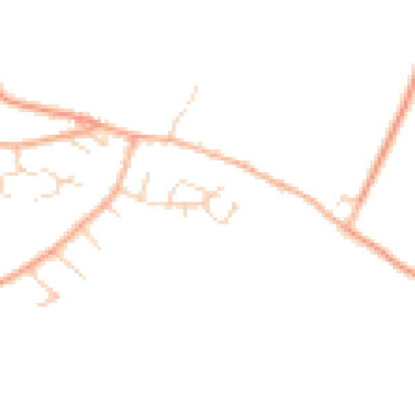 Daytime road noise heatmap for SG4 8BE
