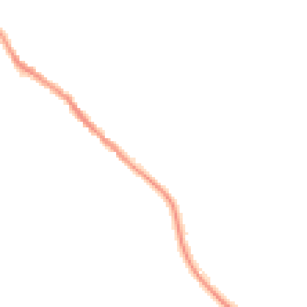 Night-time road noise heatmap for SG4 8DE