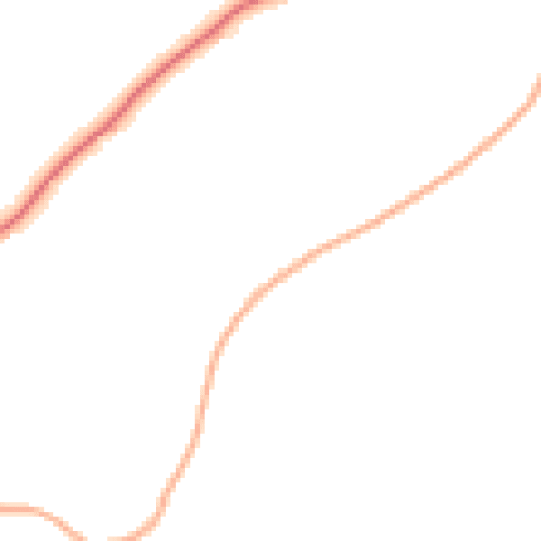 Daytime road noise heatmap for SG4 8ER