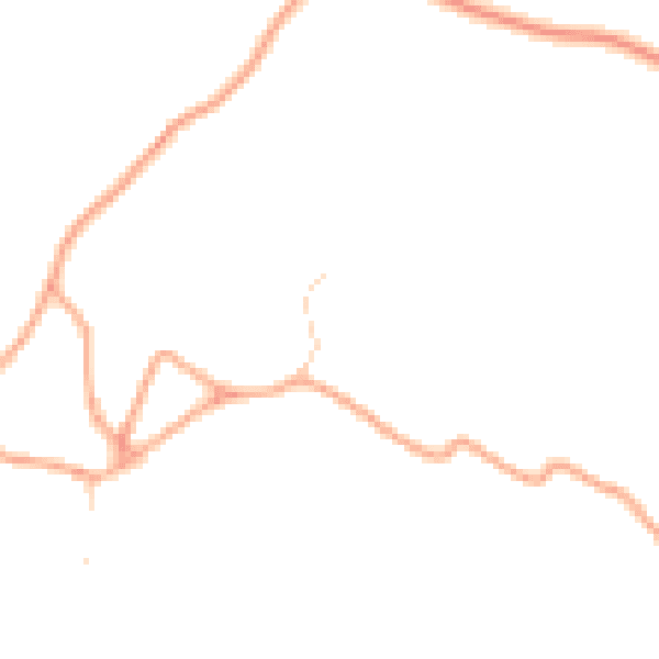 Daytime road noise heatmap for SG4 8JB
