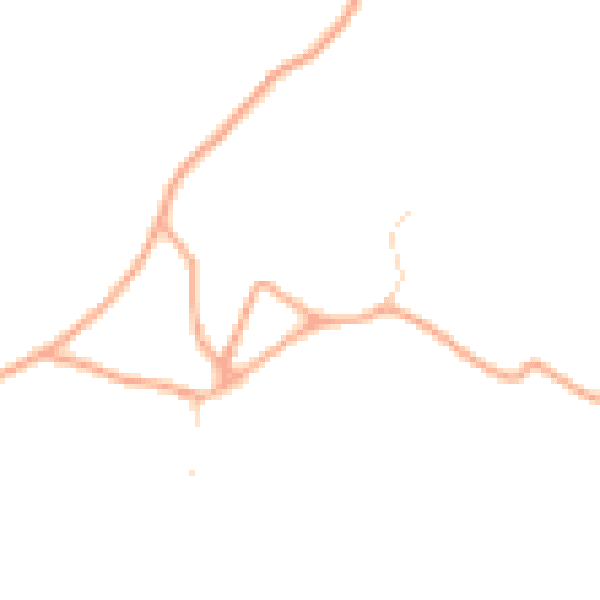 Daytime road noise heatmap for SG4 8JE