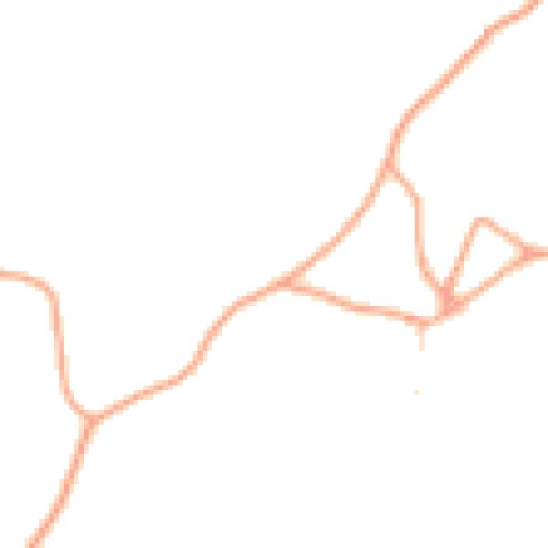 Daytime road noise heatmap for SG4 8JQ