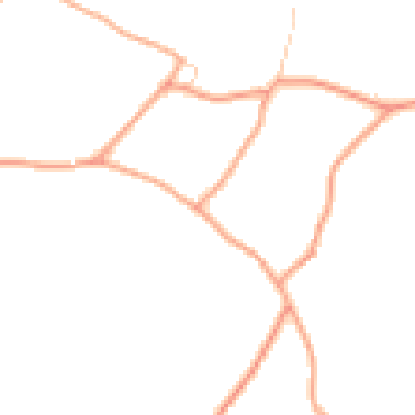 Daytime road noise heatmap for SG4 8LE