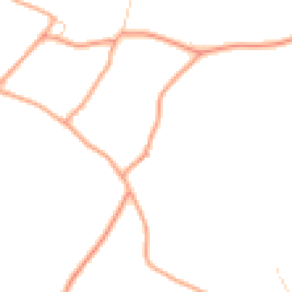 Daytime road noise heatmap for SG4 8LF