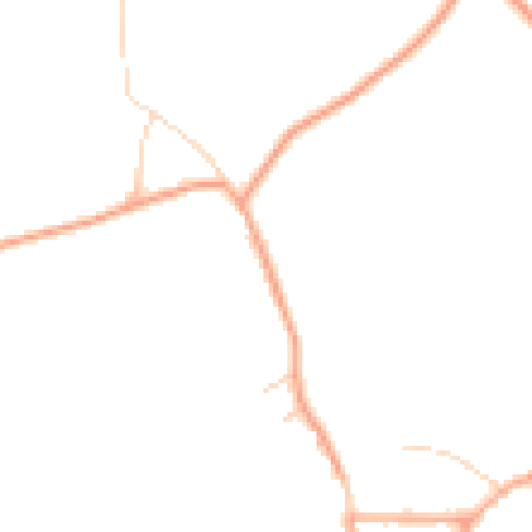 Daytime road noise heatmap for SG4 8PJ