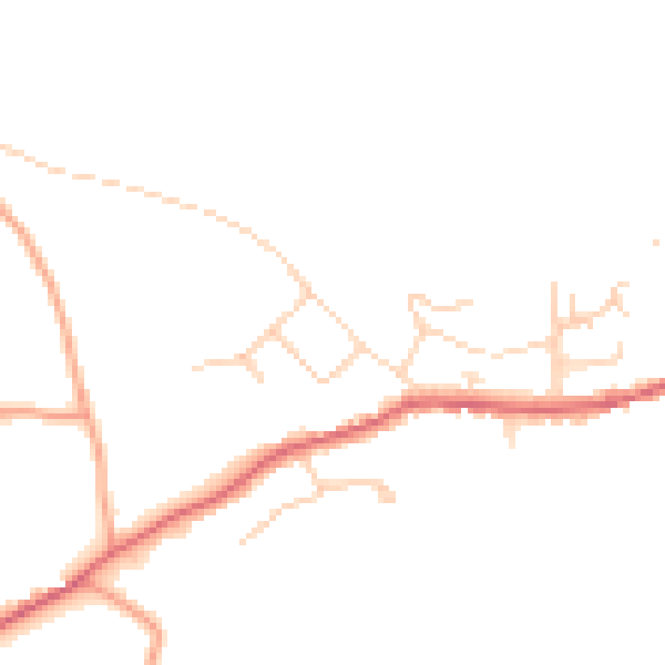 Daytime road noise heatmap for SG4 8QA