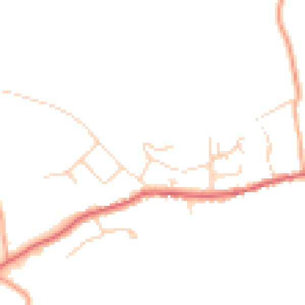 Daytime road noise heatmap for SG4 8QH