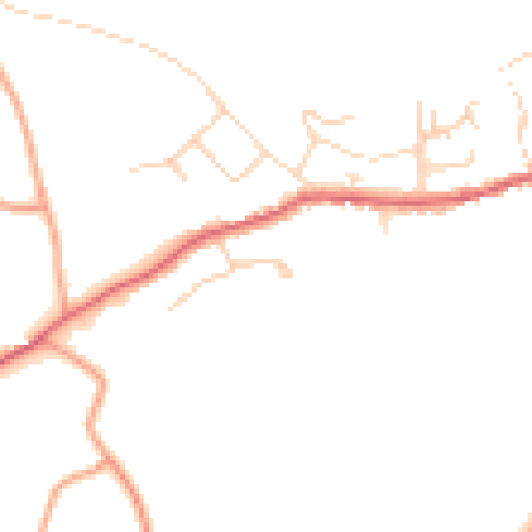 Daytime road noise heatmap for SG4 8QS