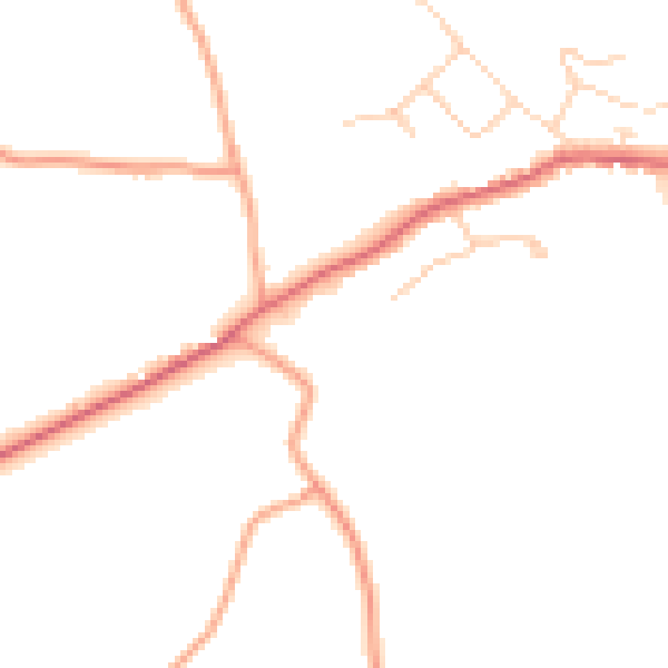 Daytime road noise heatmap for SG4 8QU